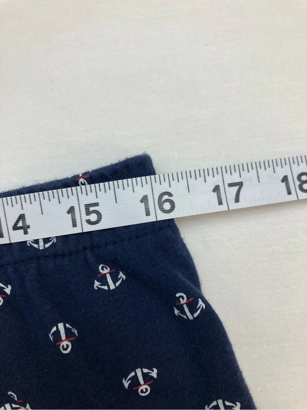 Cathy Daniels Navy with White Anchor Print Capris size L